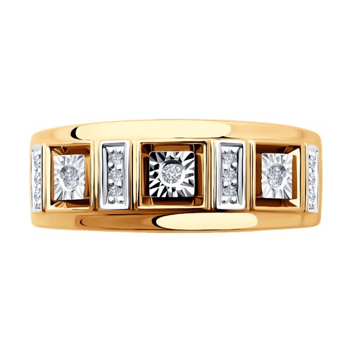 Золотое кольцо SOKOLOV 1012187 с бриллиантом