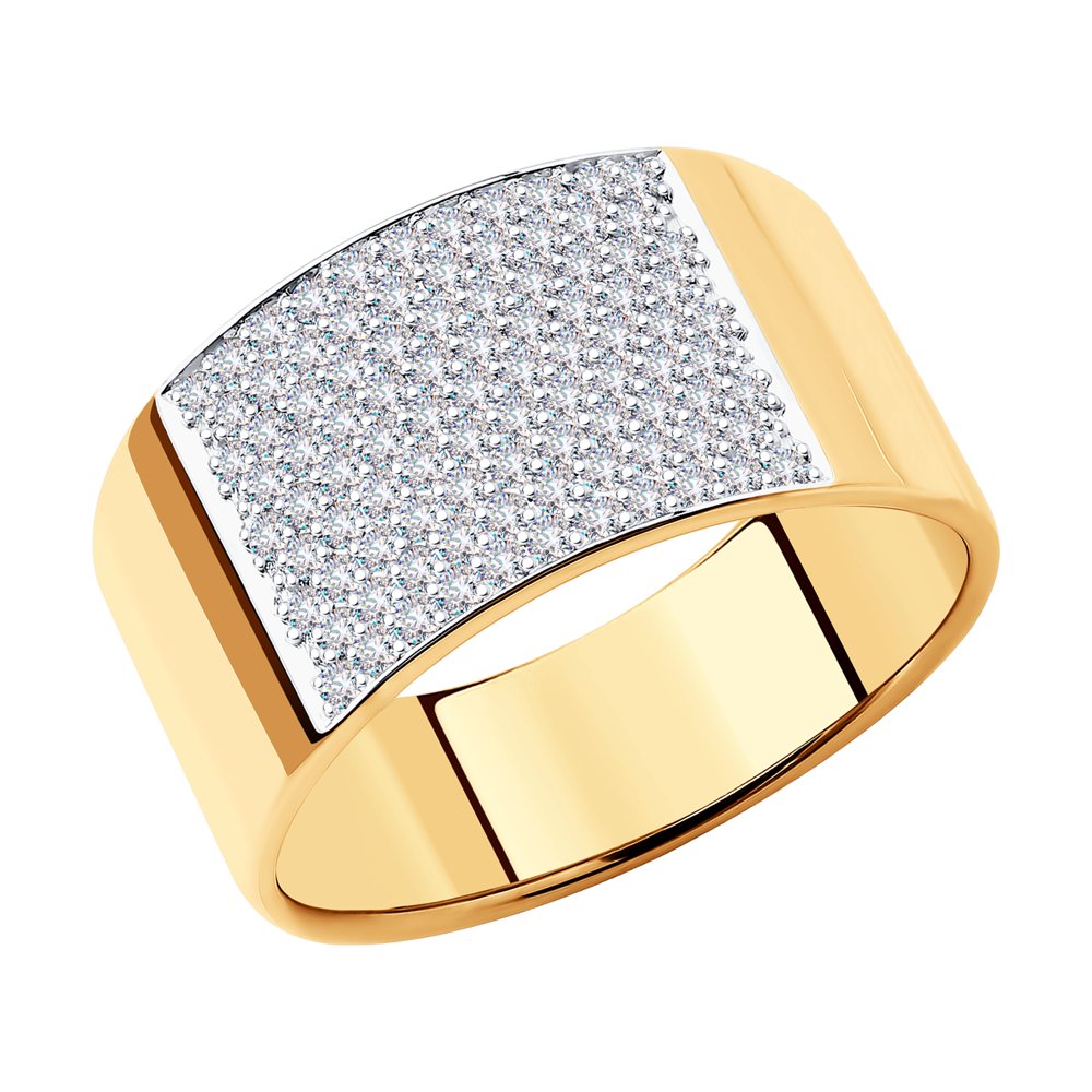 Золотое кольцо SOKOLOV 1012189 с бриллиантом
