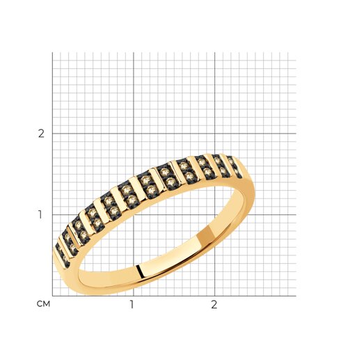 Золотое кольцо SOKOLOV 1012208 с бриллиантом