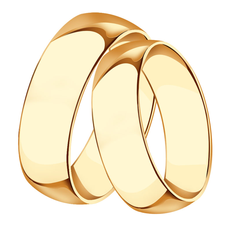 Золотое обручальное кольцо 5 мм SOKOLOV 110029
