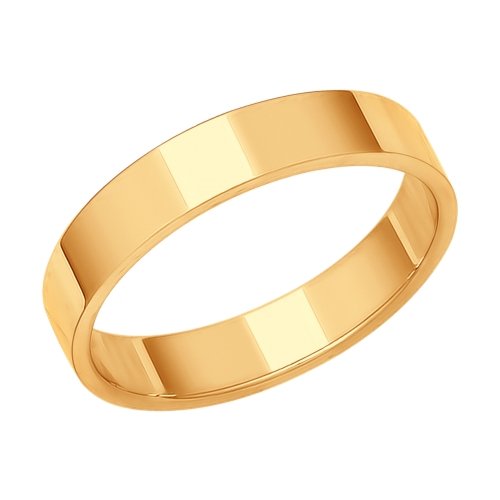 Золотое обручальное кольцо 4 мм SOKOLOV 110197