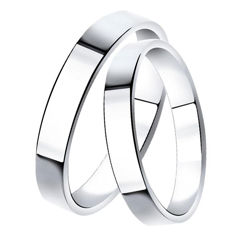 Обручальное кольцо из белого золота 4 мм SOKOLOV 110201