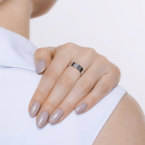 Обручальное кольцо из белого золота 6 мм SOKOLOV 110219