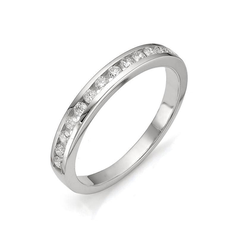 Кольцо из белого золота АЛЬКОР 11252-200 с бриллиантом