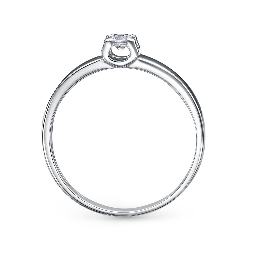 Помолвочное кольцо из белого золота АЛЬКОР с бриллиантом 12251-200