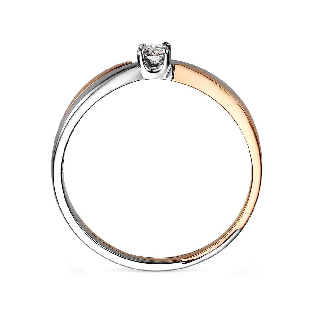 Золотое кольцо АЛЬКОР 13716-700 с бриллиантом