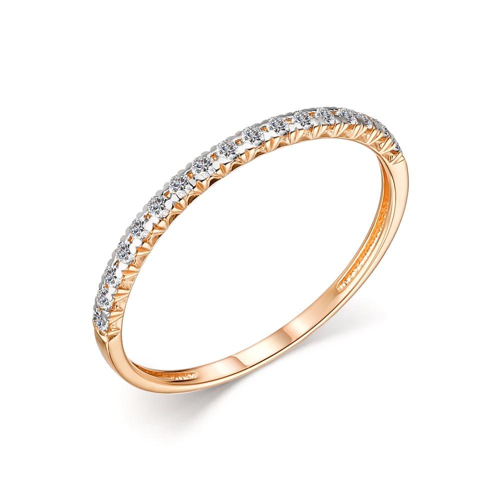 Золотое кольцо АЛЬКОР 13993-100 с бриллиантом