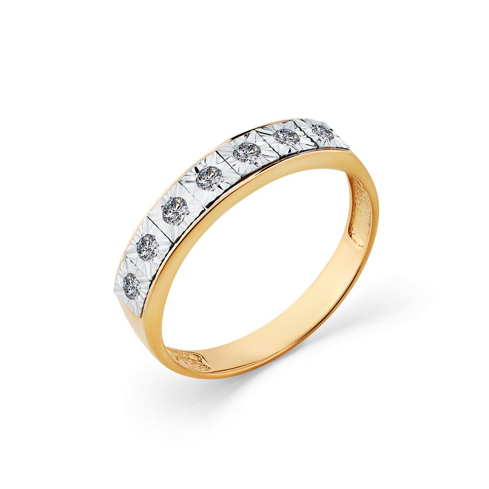 Кольцо из комбинированного золота Мастер Бриллиант 20M1-408373-00-00 с бриллиантом