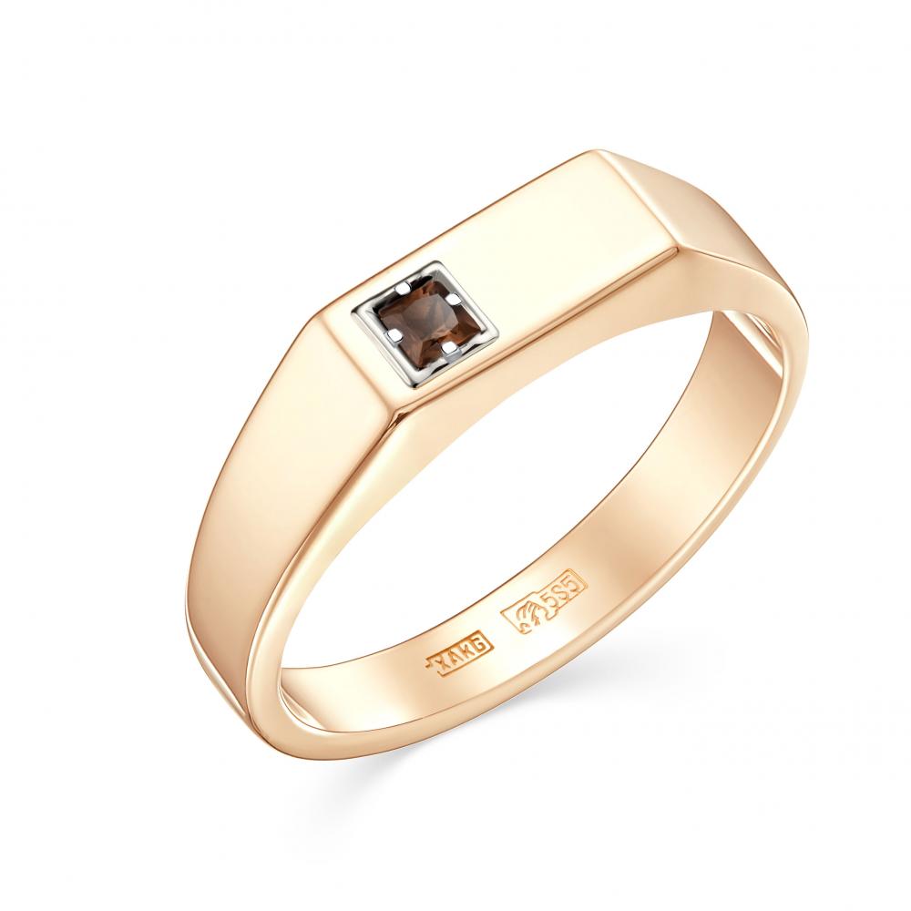 Золотое кольцо Караваевская ювелирная фабрика 31-0321-Р с кварцем