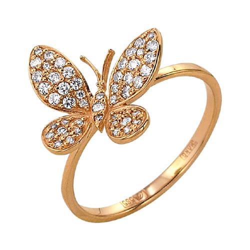Золотое кольцо Караваевская ювелирная фабрика 41-0054