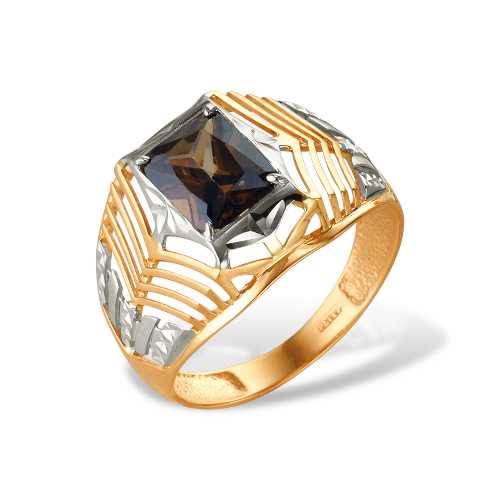 Золотое кольцо Караваевская ювелирная фабрика 51-0061 с раухтопазом