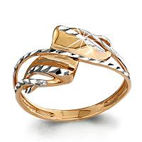 Золотое кольцо AQUAMARINE 52518