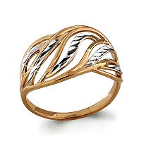 Золотое кольцо AQUAMARINE 52532
