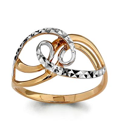Золотое кольцо AQUAMARINE 52607