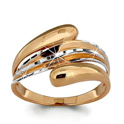 Золотое кольцо AQUAMARINE 52671