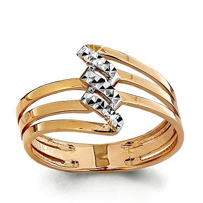 Золотое кольцо AQUAMARINE 52716