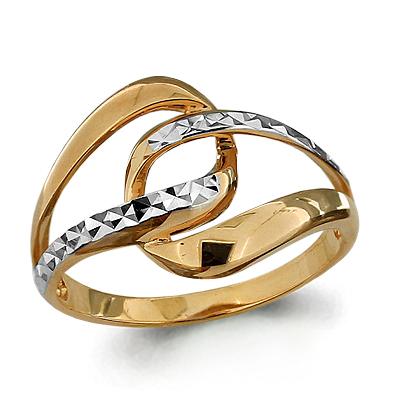 Золотое кольцо AQUAMARINE 52803