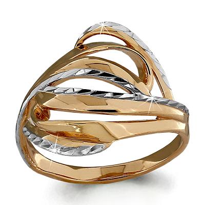 Золотое кольцо AQUAMARINE 52840