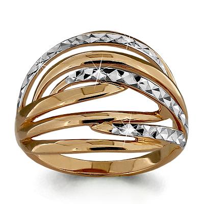 Золотое кольцо AQUAMARINE 52842