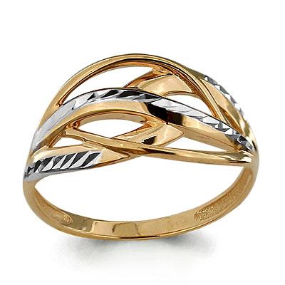 Золотое кольцо AQUAMARINE 52935