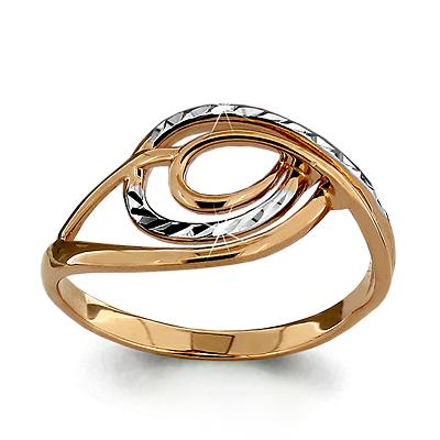 Золотое кольцо AQUAMARINE 52938