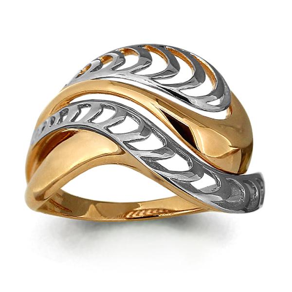 Золотое кольцо AQUAMARINE 54084