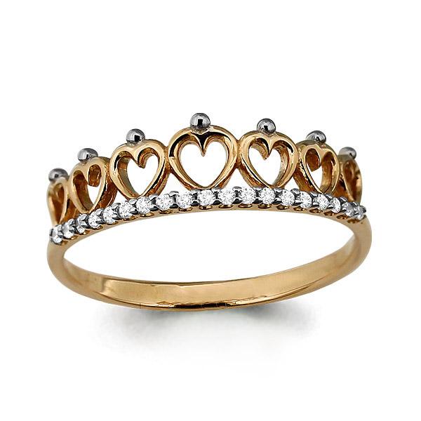 Золотое кольцо AQUAMARINE 63833А