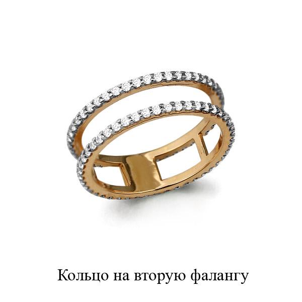 Золотое кольцо AQUAMARINE 67509А с фианитом