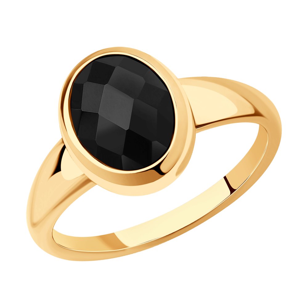 Золотое кольцо SOKOLOV 716450 с агатом