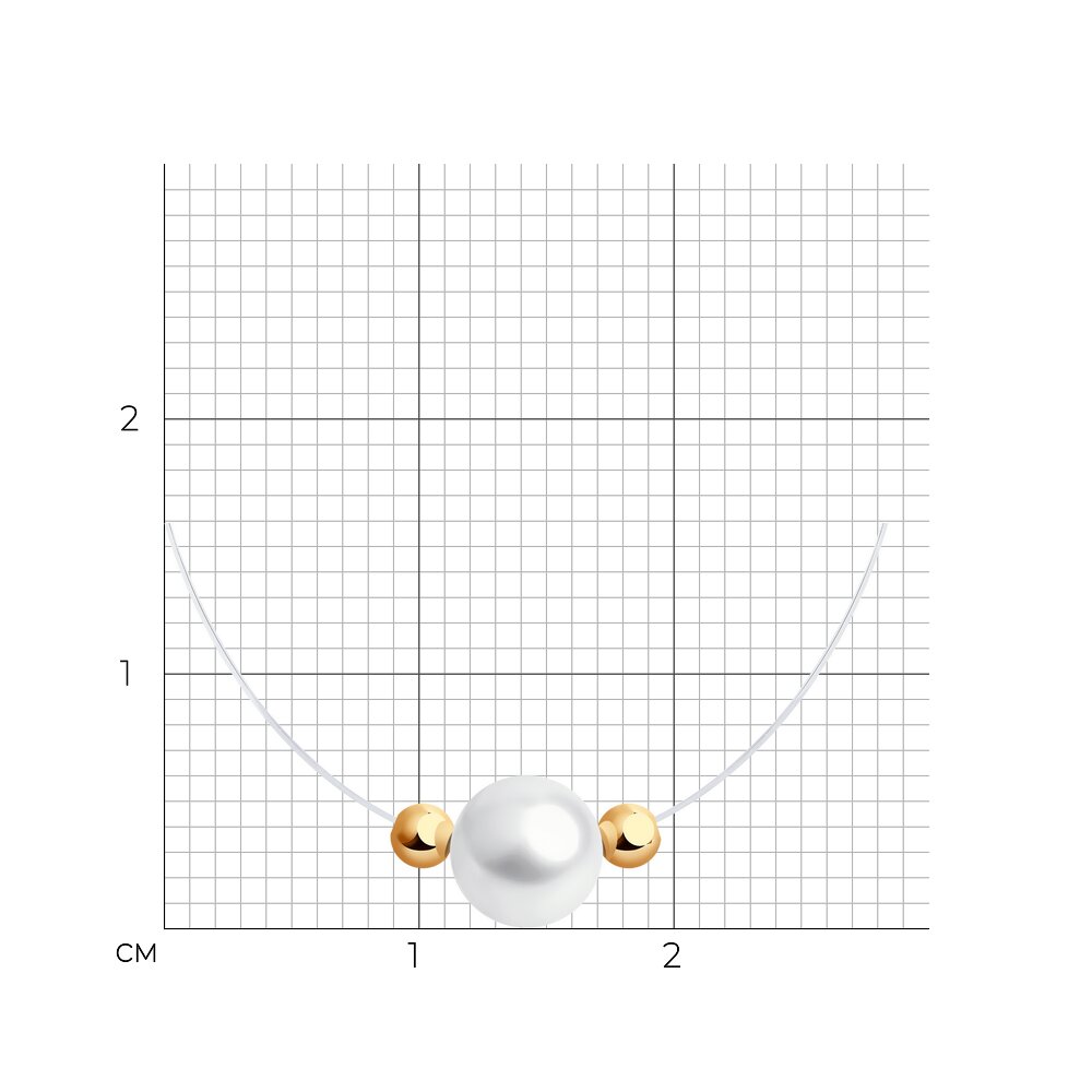 Купить Колье на леске SOKOLOV с жемчугом 797060 - по низкой цене.