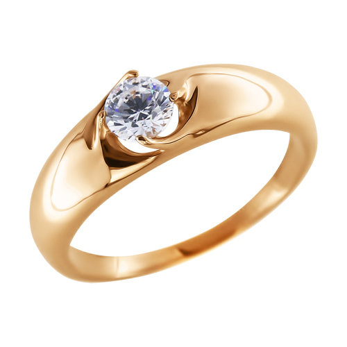 Золотое кольцо SOKOLOV 81010089 с Swarovski