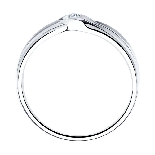 Серебряное кольцо SOKOLOV 87010014 с бриллиантом