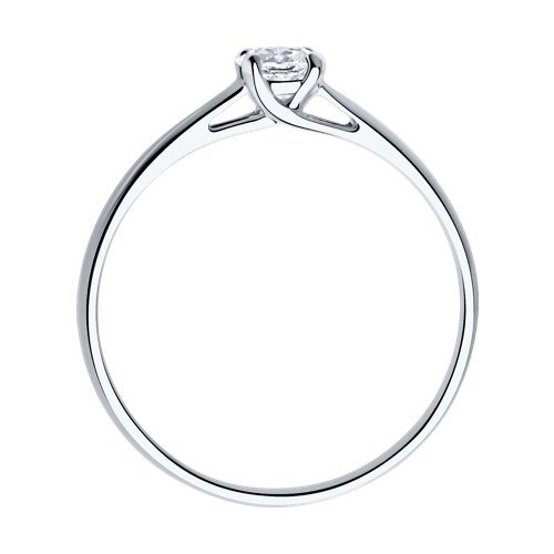 Помолвочное кольцо из серебра SOKOLOV с Swarovski 89010021
