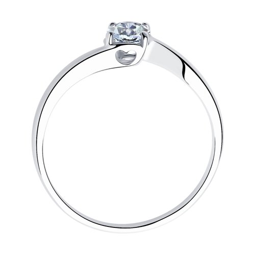 Помолвочное кольцо из серебра SOKOLOV с Swarovski 89010026