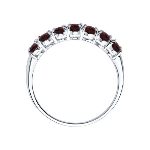 Серебряное кольцо SOKOLOV 92010893 с гранатом