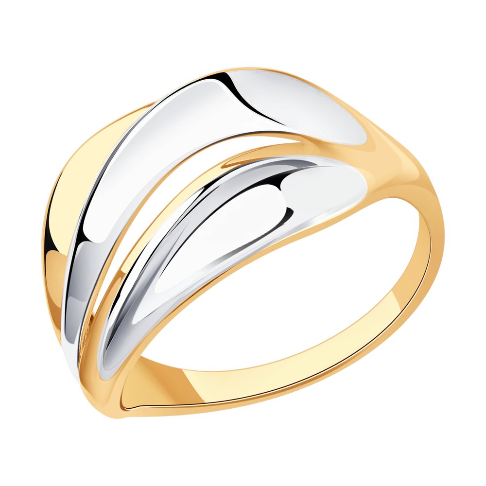 Кольцо из золочёного серебра Diamant 93-110-00928-1