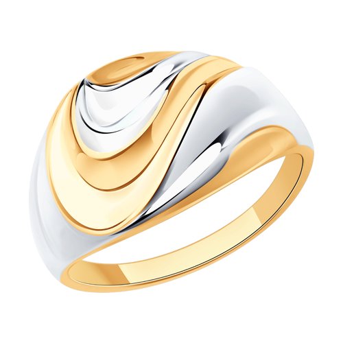 Кольцо из золочёного серебра Diamant 93-110-00929-1