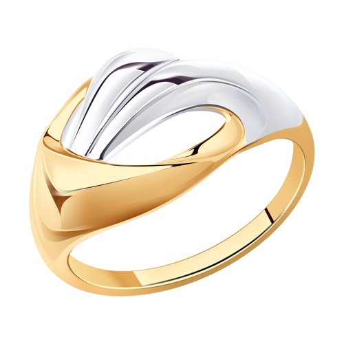 Кольцо из золочёного серебра Diamant 93-110-00934-1