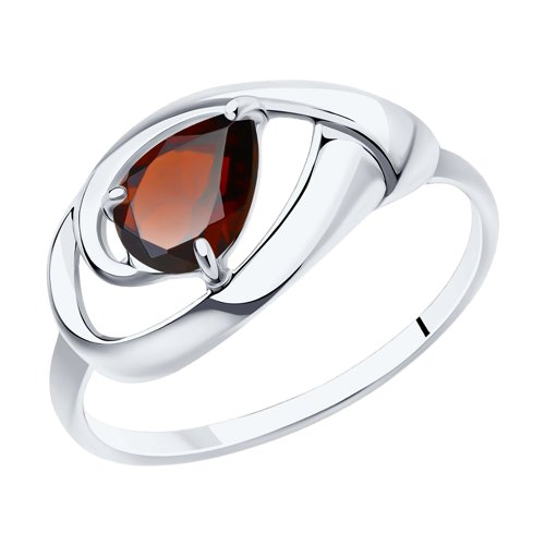 Серебряное кольцо Diamant 94-310-00594-2 с гранатом