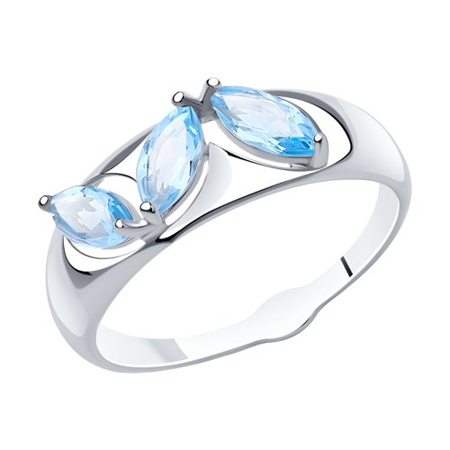 Серебряное кольцо Diamant 94-310-00633-1 с топазом