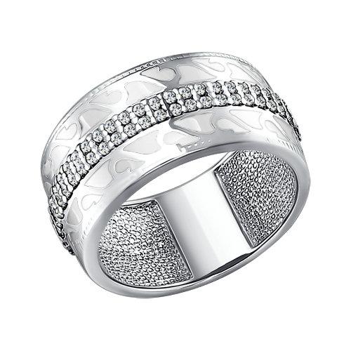 Серебряное кольцо SOKOLOV 94010761 с фианитом