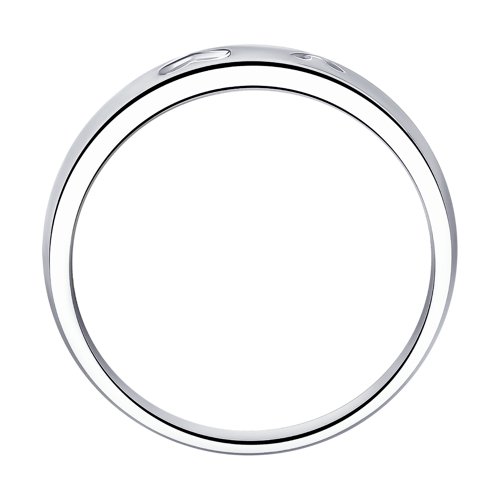 Помолвочное кольцо из серебра SOKOLOV с фианитом 94011294