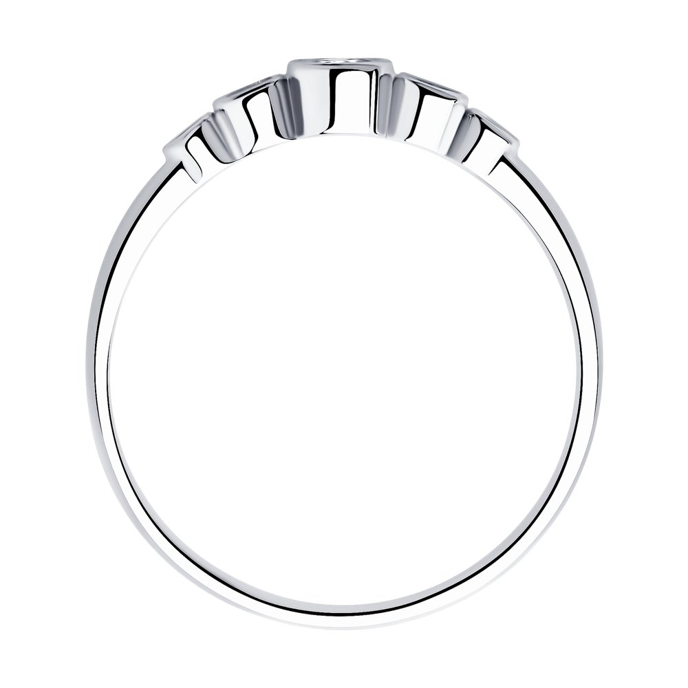 Серебряное кольцо SOKOLOV 94011317 с фианитом