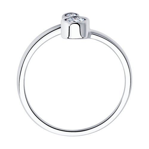 Серебряное кольцо SOKOLOV 94011463 с фианитом