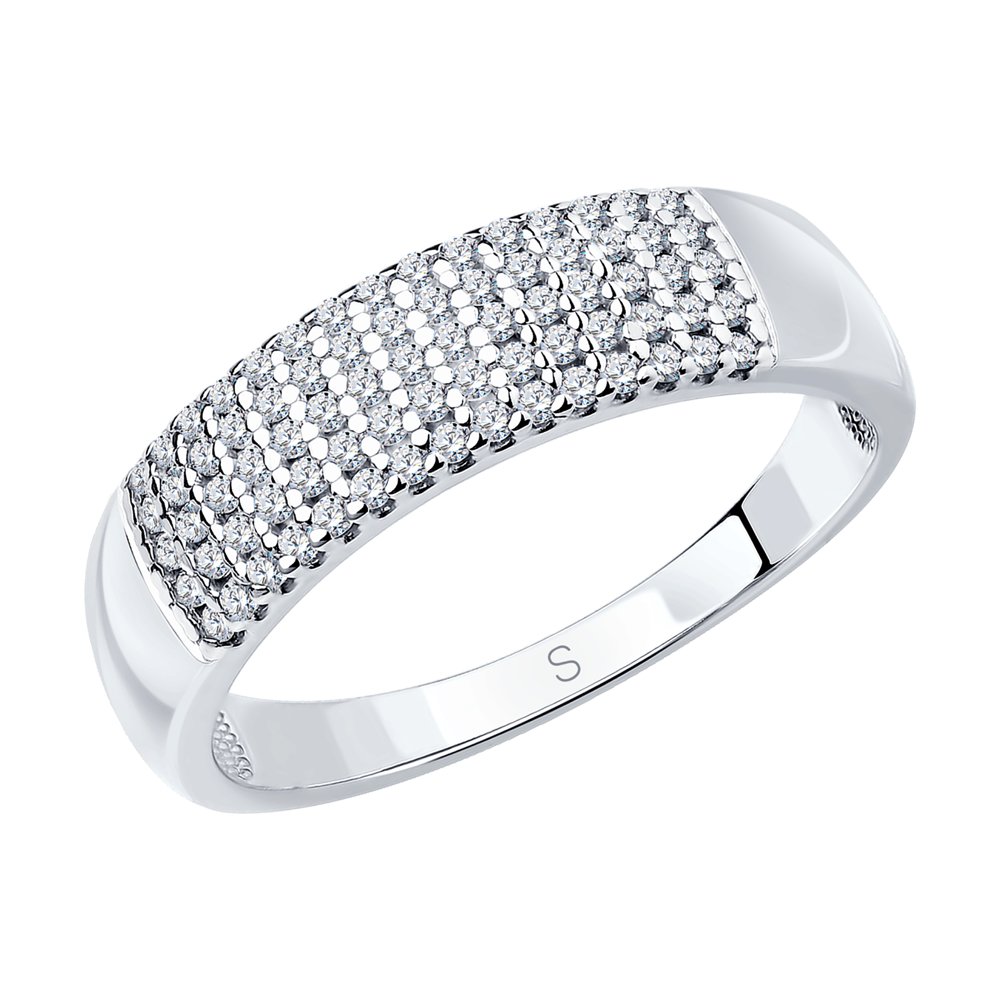 Серебряное кольцо SOKOLOV 94011537 с фианитом