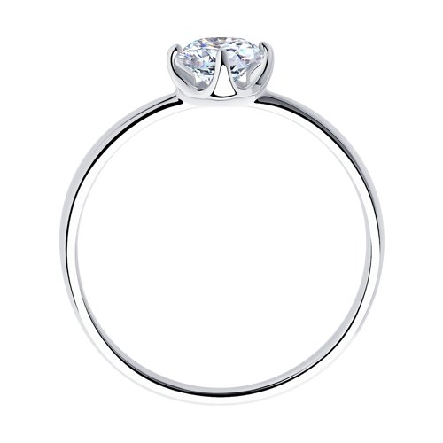 Помолвочное кольцо из серебра SOKOLOV с бриллиантом 94011811