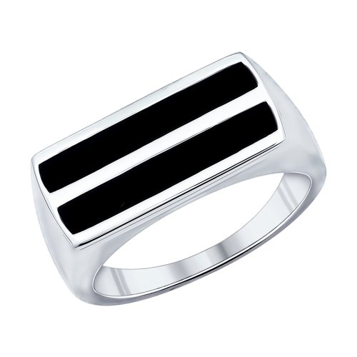Серебряное кольцо SOKOLOV 94011852 с эмалью