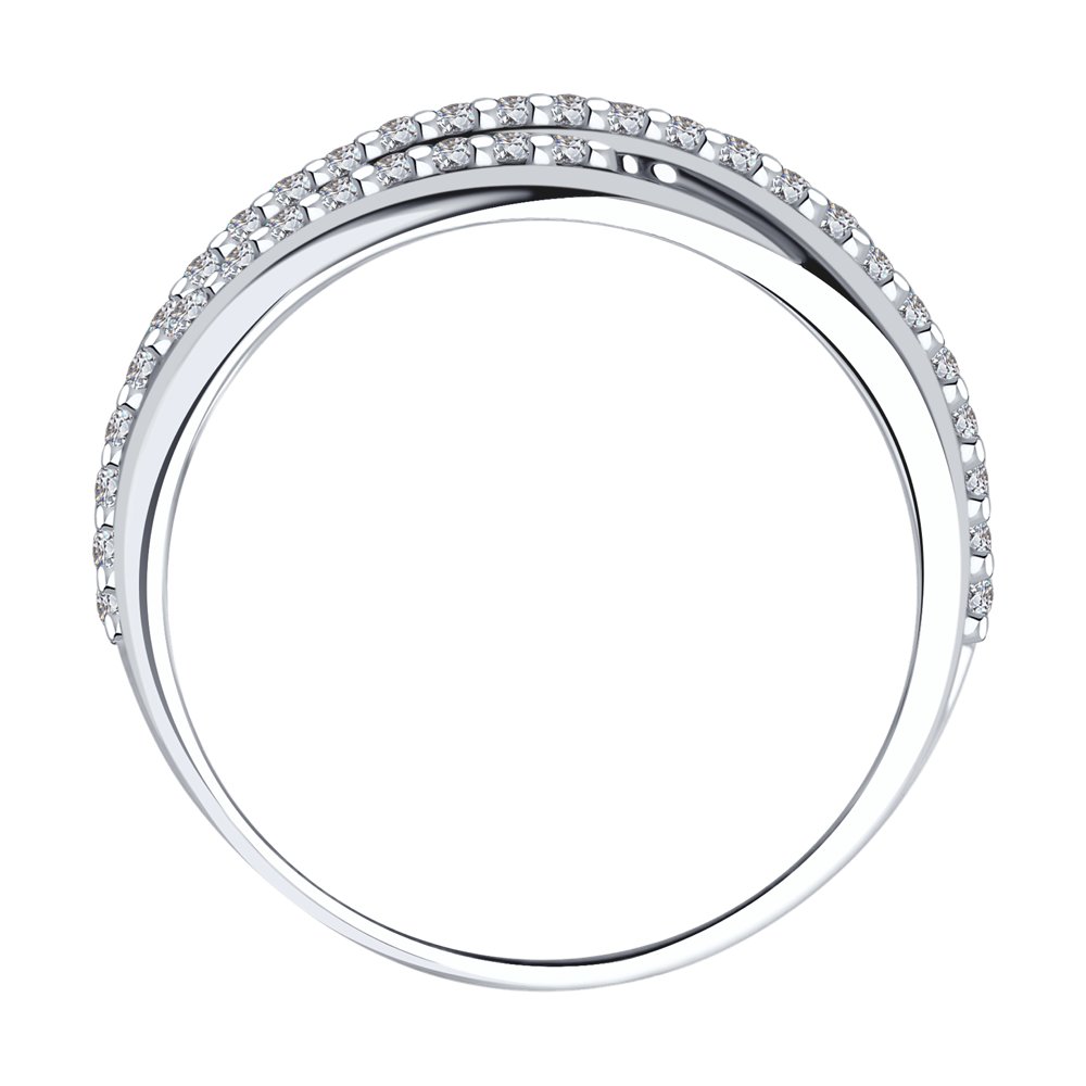 Серебряное кольцо SOKOLOV 94011861 с фианитом