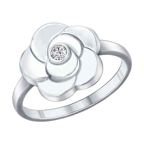Серебряное кольцо SOKOLOV 94011983 с фианитом