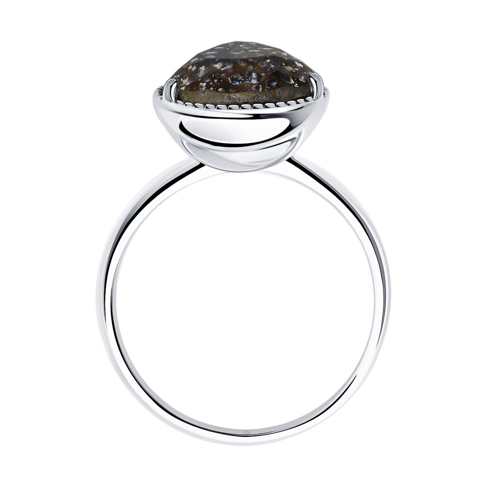 Серебряное кольцо SOKOLOV 94012037 с кристаллом Swarovski